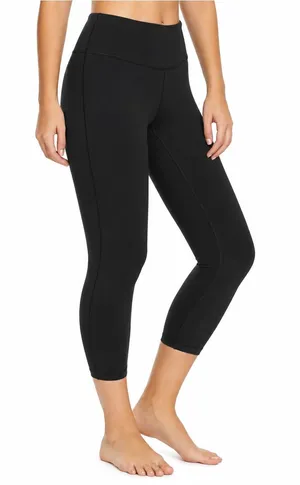 PrAna Transform High Waisted Chakara Yoga Performance Capris Black Size XL thumbnail 1