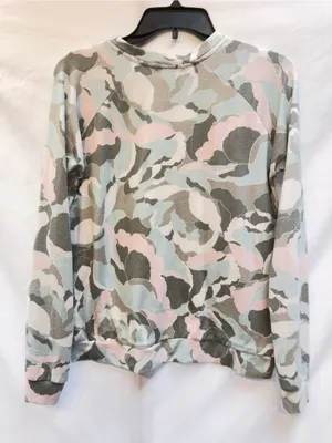 P.J. Salvage long-sleeve top features a pastel camo bloom print medium thumbnail 10
