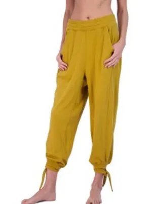NWT Free People Movement Circle Back Jogger Pants Mustard Yellow thumbnail 3
