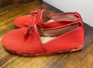 Coach coral Espadrille Flats Size 7.5 thumbnail 1