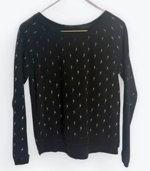 Vans Black Lightning Bolt Sweatshirt thumbnail 1
