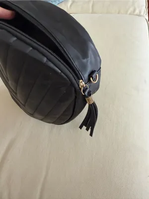 Black Quilted Round Crossbody Bag - Unbranded thumbnail 3