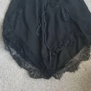 Womens Black Lace Trim Shorts By Pure Hype Size M thumbnail 3