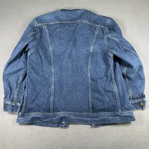 Vintage Lee Trucker Jacket Womens 11/12 Blue Denim Trucker USA‎ Union Made thumbnail 12