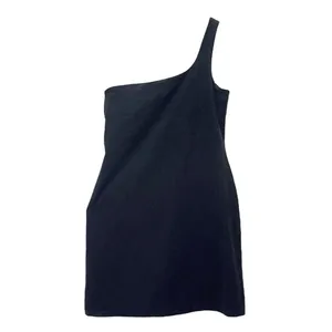 Beyond Yoga One Shoulder Athletic Dress Charcoal Black Size Medium Skort Tennis thumbnail 2