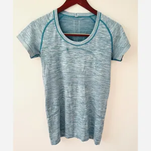 Lululemon Women's Swiftly Tech Short Sleeve‎ Scoop Heathered Tofino Teal Sz 8 thumbnail 4