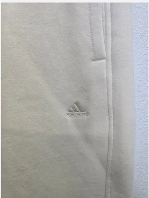 Adidas Womens Loose Fit Jogger Sweatpants Cream White Size Medium Active Workout thumbnail 4
