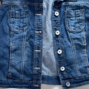 Cato Denim Vest Faux Leather Trim Size M Button Front thumbnail 8