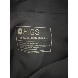 Figs Tansen Jogger 2.0 Unisex Tall 2XL Black Elastic Waist Pants thumbnail 3