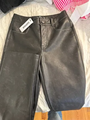 Garage Black Leather Pants thumbnail 2