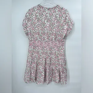 ALICE + OLIVIA Keela Smocked-Waist‎ Button-Front Dress size 10 thumbnail 5