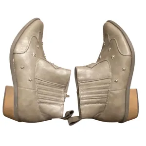 Comfort Est. 1948 Star Stud Western Ankle Boots Gray Women’s 10M Zip Country thumbnail 4