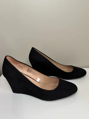 A New Day Classic Suede Wedge Heels thumbnail 3