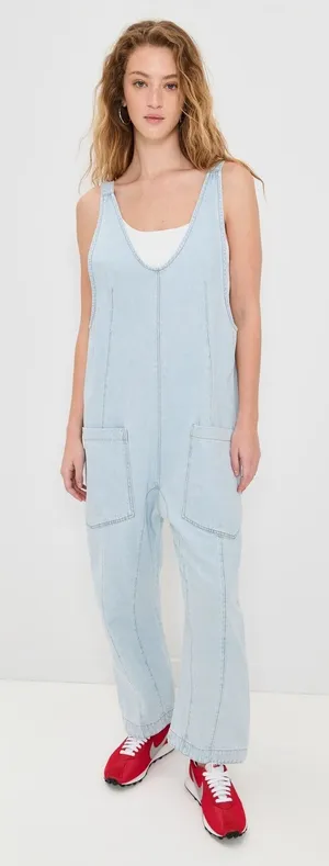 Free People S High Roller Jumpsuit Overalls One Piece Harem Womens Pants thumbnail 1
