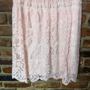 Altar'd State Peach Skin Pink Sleeveless Lace Amherst Mini Dress Women's Small thumbnail 4