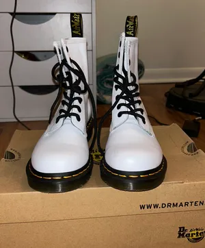 Dr. Martens White Boots thumbnail 2