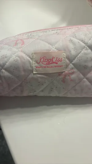 Cute patterned makeup/hair bag Pink thumbnail 5