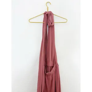 Free People Beach Dani Convertible Jumpsuit Size Medium Pink Maeve Wide Leg Boho thumbnail 13