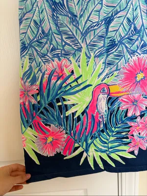 Lilly Pulitzer Harper Shift, Bennett Blue large toucan thumbnail 4