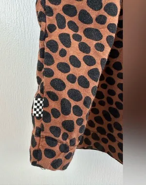 Van’s Women’s Wild Woven Dress Summer Skater Vibes with Collar Size Medium thumbnail 4