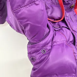 Boden Women's Purple Puffer Jacket Convertible Vest Zip Off Sleeves Hooded US 2‎ thumbnail 6