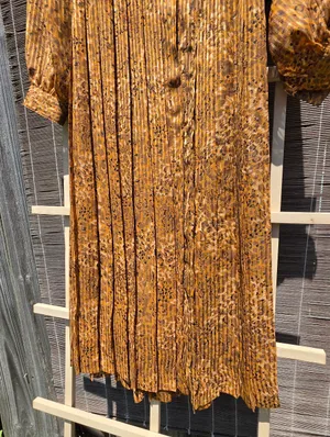 vintage 1980s Leslie Fay sheer animal-print midi dress 10 thumbnail 4