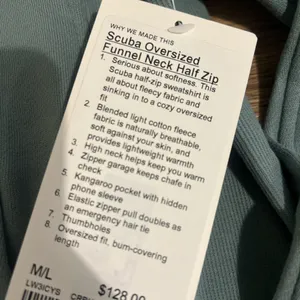 Lululemon Scuba Oversized Funnel-Neck Half Zip Long thumbnail 4