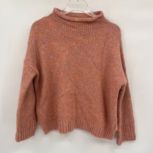 MADEWELL Funnel Neck Sweater In Pink-multi size small‎ thumbnail 2