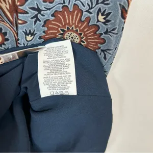 CAbi Women's Blue Patterned Long Sleeve Provincial‎ Shift Dress XXS #3295 thumbnail 5