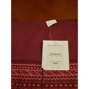 Fabletics Holiday Print Fair Isle Plaid Red Legging Xl Nwt Designer thumbnail 9