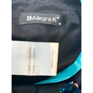 Allegra K medium sequin spaghetti strap mini party dress D1 3405 thumbnail 5