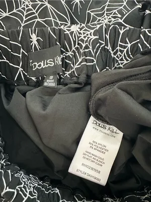 Dolls Kill Spider‎ Byte Reflective Drop Crotch Joggers, S thumbnail 5