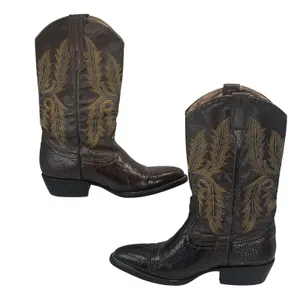 Circle G Boots Womens‎ 6.5 Brown Exotic Lizard Skin Leather Western Cowboy Boho thumbnail 13