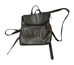 Vintage Gxn-metal Grey DKNY Tilly leather backpack with adjustable straps thumbnail 1