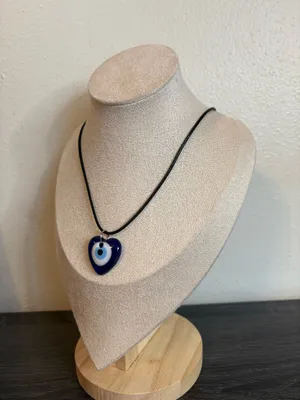 Handmade Heart Evil Eye Necklace thumbnail 4