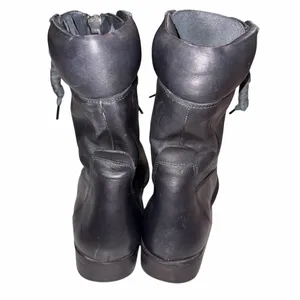 Vintage Foundry Co. Black Leather FILO Combat Boots Shoes 8.5 NO INSOLES thumbnail 4