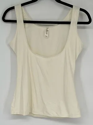 TAPEMEASURE Womens Shapewear Cami L Ivory‎ Open Bust Tummy Control Tank WYOB thumbnail 1