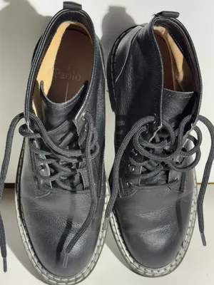 Paolo Black Lace-Up Leather Ankle Boots thumbnail 7
