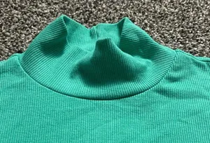 American Eagle ribbed turtleneck long sleeve cropped shirt S thumbnail 4