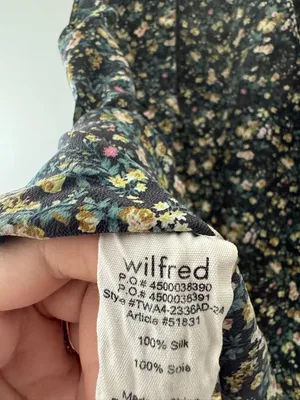 Wilfred Aritzia‎ Floral 100% Silk Floral Cottagecore Tank Top thumbnail 6