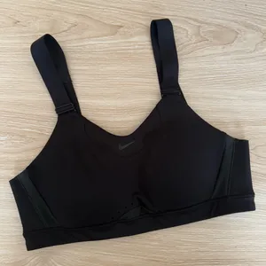 Nike Small Alpha High-Support Sports Bra Black Adjustable Padded Active Gym thumbnail 1