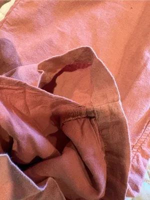 Abercrombie & Fitch Drawstring lined Pants linen blend in Dusty Pink thumbnail 6