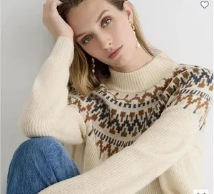 J. Crew Fair Isle Mockneck sweater thumbnail 1