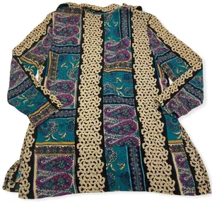 Vintage 80’s Michael Taylor Paisley Print Rayon Blazer Jacket thumbnail 10