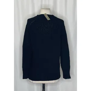 NWT!! J. CREW Marina V-Neck Cardigan Sweater Pockets Solid Black‎ Preppy Medium thumbnail 9