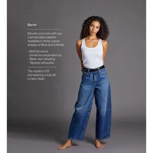 NEW Cake The Label Womens Barrel Jeans Baggy Wide Leg 31 X 30 thumbnail 3