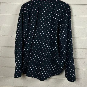 Victoria's Secret black and pink polka dot button-down pajama top size XL thumbnail 8
