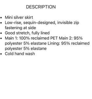 Princess Polly Riego mini skirt silver thumbnail 5