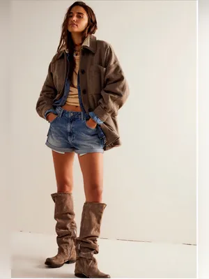 Free People Jessica Shirt Jacket Size L thumbnail 3