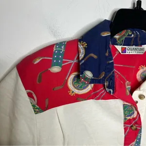 Vintage Quantum sportswear polo‎ shirt size medium thumbnail 2